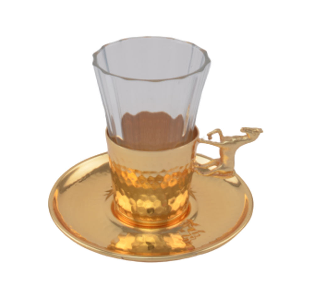 MEVLANA SPEACIAL TEA&ARABIAN COFFEE SET GOLD resmi