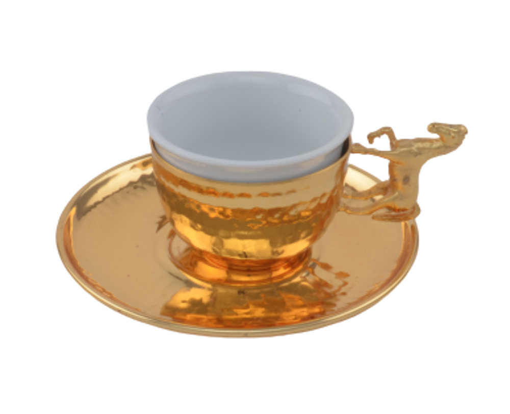 MEVLANA SPEACIAL TEA&ARABIAN COFFEE SET GOLD resmi