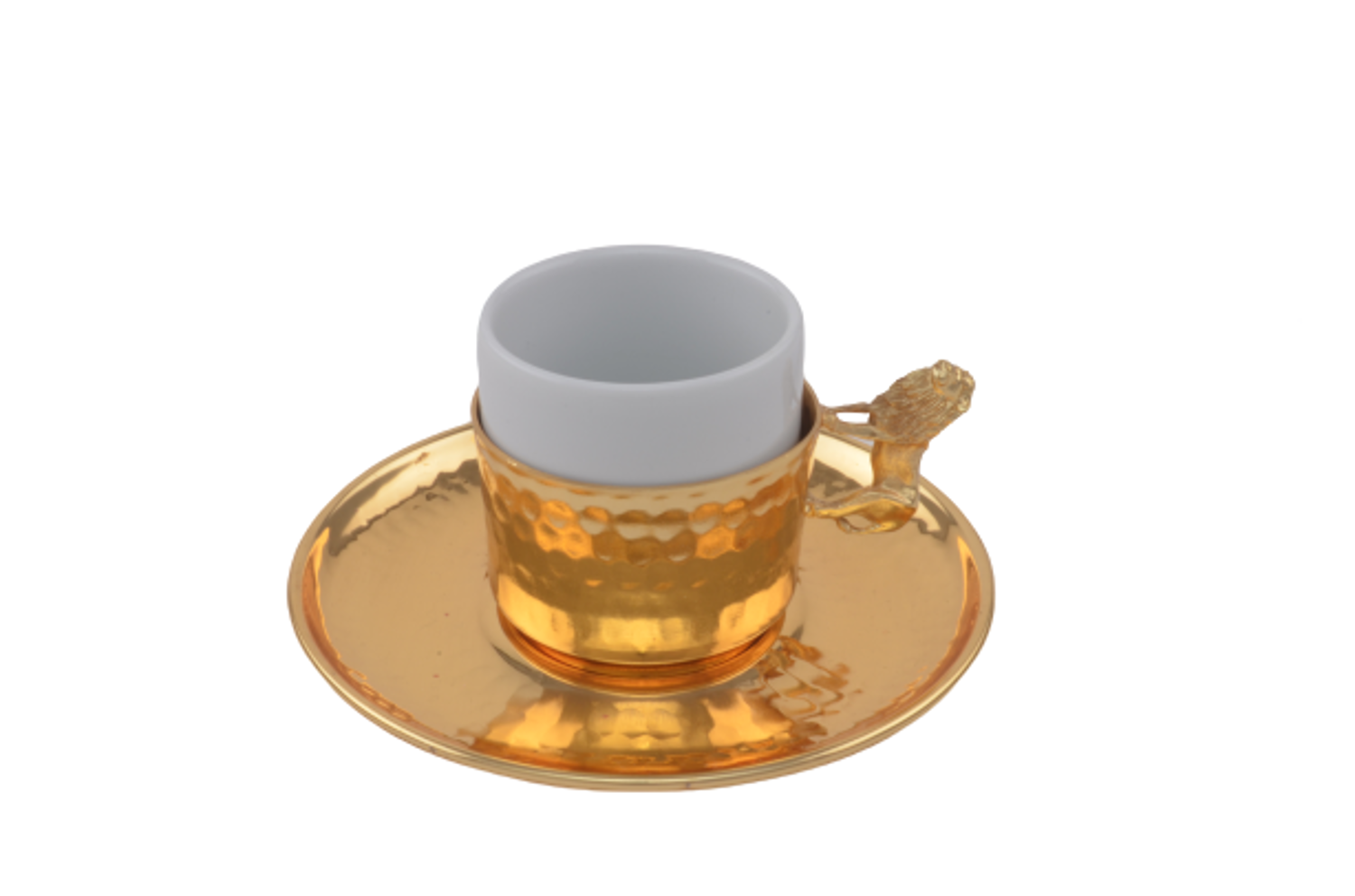 MEVLANA TURKISH COFFEE CUP GOLD LION resmi