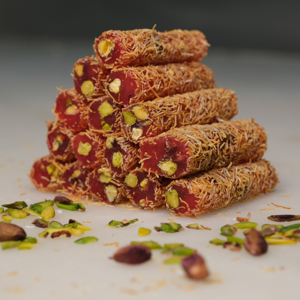 Picture of MEVLANA TURKISH DELIGHT FINGER WITH PISTACHIO AND KADAYIF POMEGRANATE FLAVOR