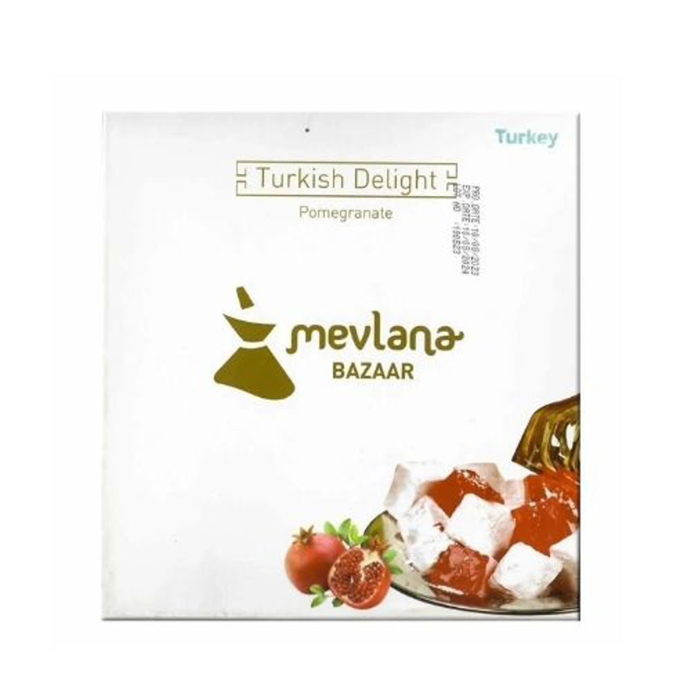 Picture of MEVLANA BAZAAR POMEGRANATE FLAVORED TURKISH DELIGHT 550 GR 