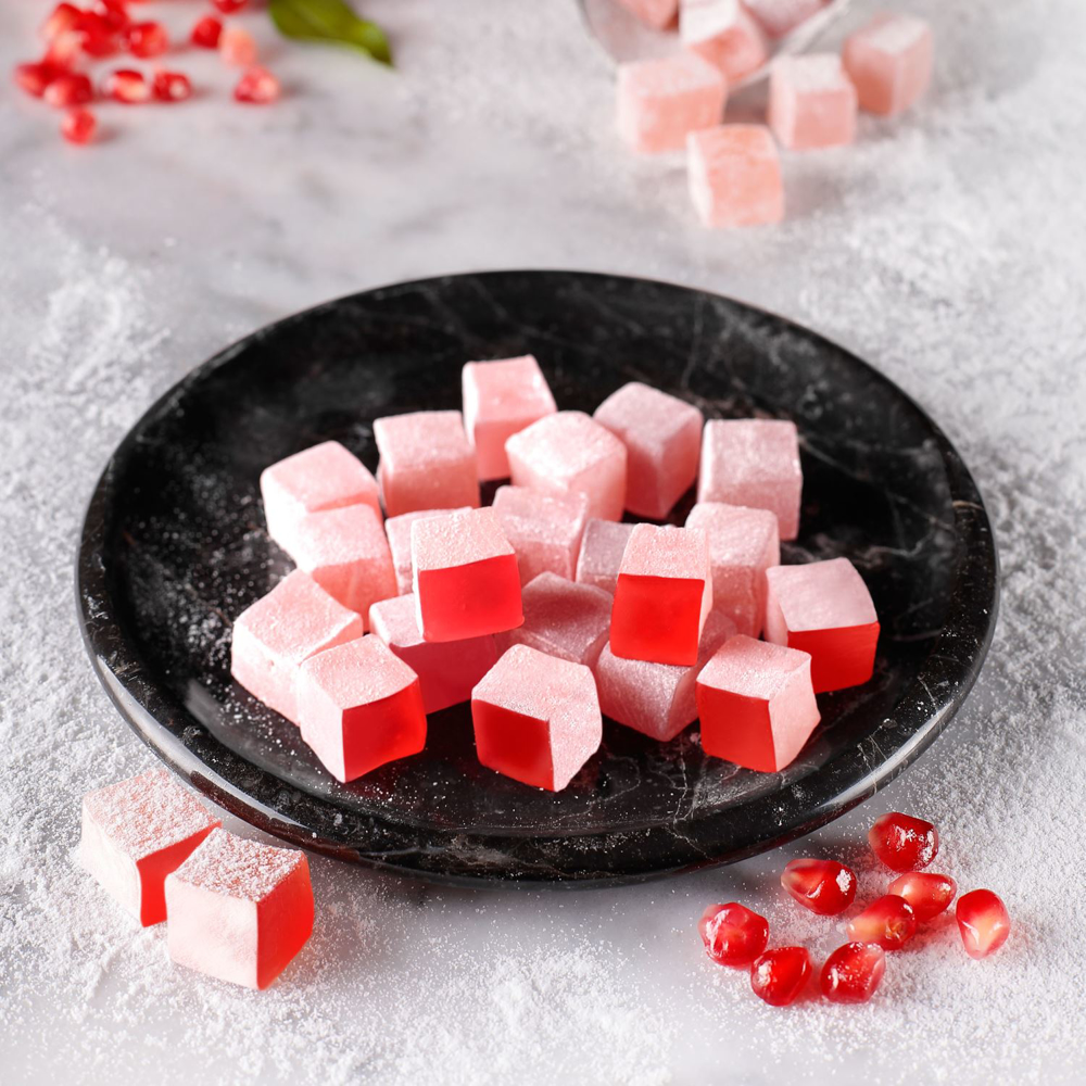 Picture of MEVLANA BAZAAR POMEGRANATE FLAVORED TURKISH DELIGHT 550 GR 